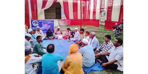 एक कदम गांधी के साथ यात्रा के दौरान मुशहरी में सर्वधर्म प्रार्थना आयोजित